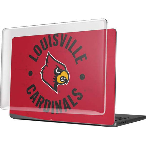 University of Louisville Cardinals Faded MacBook Pro 14in (2021-24) Case plus Skin